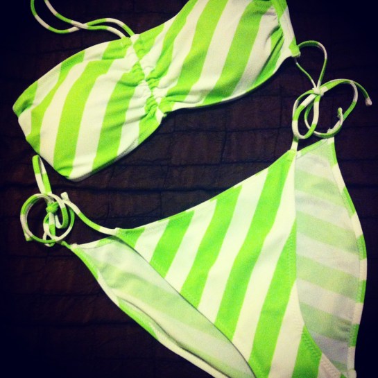 lime green bikini 
